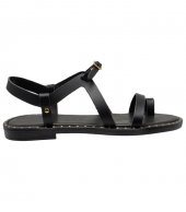 SANDAL U2-041 BLACK LEATHER 2