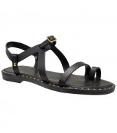 SANDAL U2-041 BLACK LEATHER 3