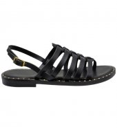 SANDAL U2-044 BLACK LEATHER 2
