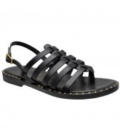SANDAL U2-044 BLACK LEATHER 3