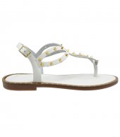 SANDAL U2-048 WHITE LEATHER 2