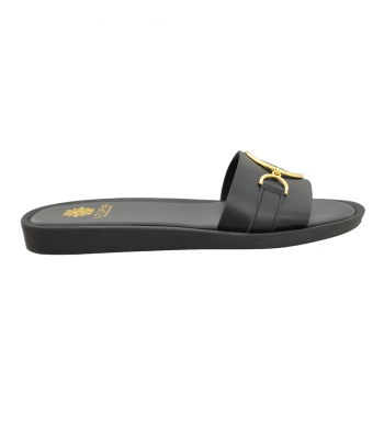 SANDAL U3-001 BLACK LEATHER 2