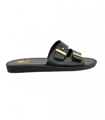 SANDAL U3-003 BLACK LEATHER 2