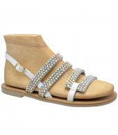 SANDAL U1-112 WHITE LEATHER 3