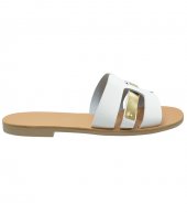 SANDAL U1-117 WHITE LEATHER 2