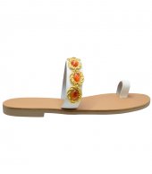 SANDAL U1-118 WHITE LEATHER 2