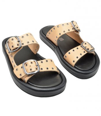 SANDAL U49-001 NATURAL LEATHER 1