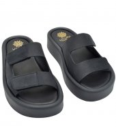 SANDAL U101-003 BLACK LEATHER 1