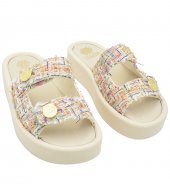 SANDAL U101-004 WHITE FABRIC 1