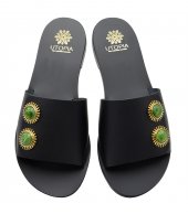 SANDAL U1-133 BLACK LEATHER 1
