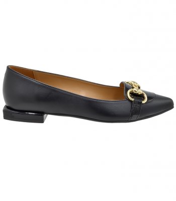 BALLERINAS U53-025 BLACK LEATHER 2