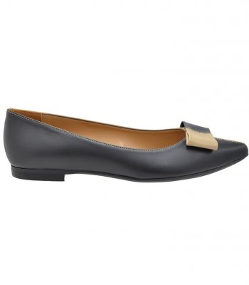 BALLERINAS U75-004 BLACK-PURO LEATHER 2