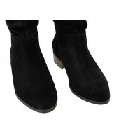 BOOTS FLAT U56-206 BLACK CASTOR LEATHER 4