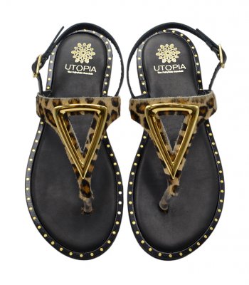 SANDAL U2-075 PONY LEOPARD 1