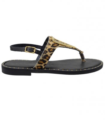 SANDAL U2-075 PONY LEOPARD 2