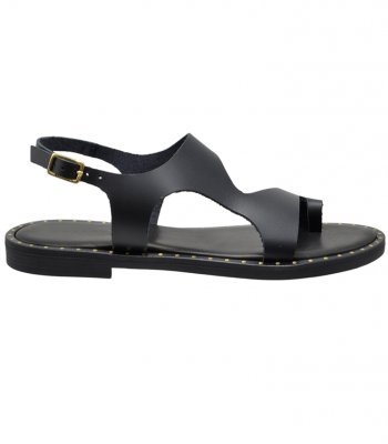SANDAL U2-078 BLACK LEATHER 2