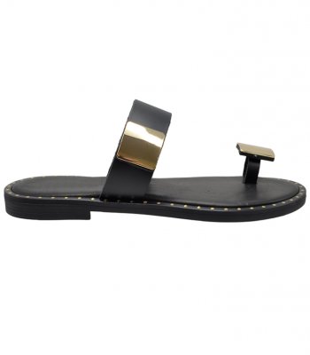 SANDAL U2-079 BLACK LEATHER 2
