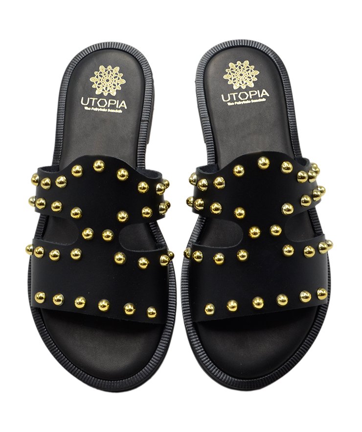 SANDAL U32-015 BLACK LEATHER