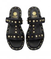 SANDAL U11-004 BLACK LEATHER 1