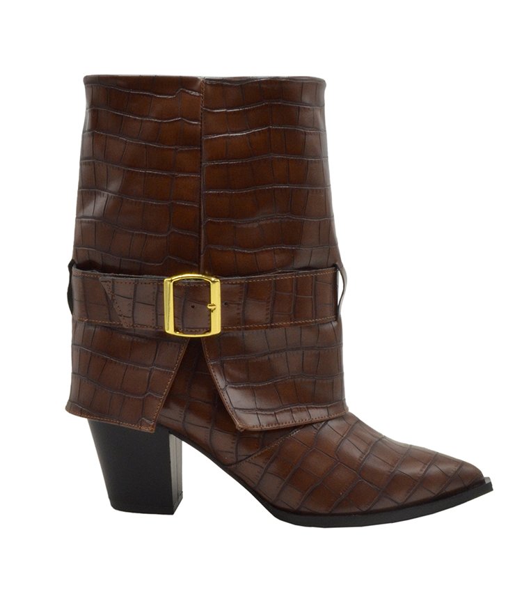 BOOTS U25-628 BROWN CROCO PU