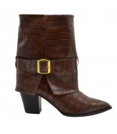 BOOTS U25-628 BROWN CROCO PU 1
