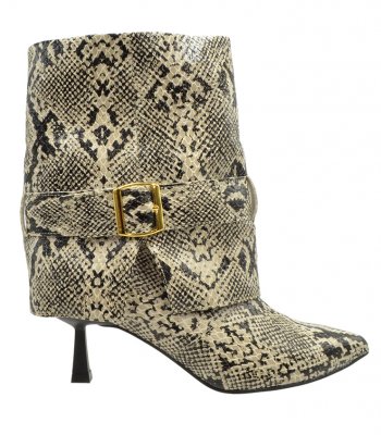 BOOTS U25-620 BEIGE SNAKE PU 1