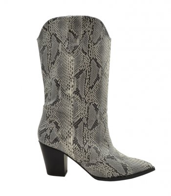 BOOTS U25-626 WHITE SNAKE PU 1