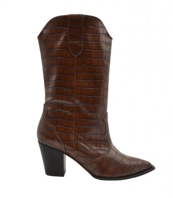 BOOTS U25-626 BROWN CROCO PU 1