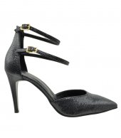 HIGH HEEL PUMPS U25-604 BLACK SNAKE PU 1