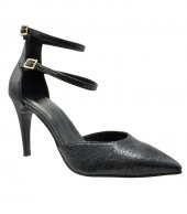 HIGH HEEL PUMPS U25-604 BLACK SNAKE PU 2