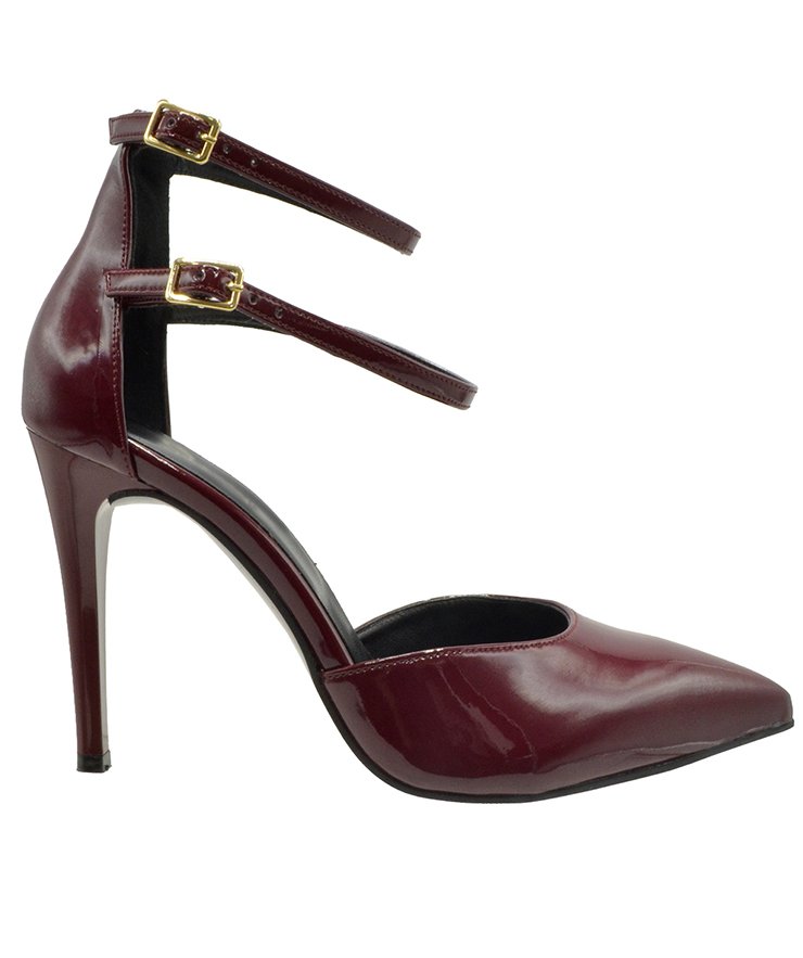 HIGH HEEL PUMPS  U25-604 BORDEAUX PATENT PU