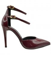 HIGH HEEL PUMPS  U25-604 BORDEAUX PATENT PU 1