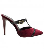 HIGH HEEL PUMPS  U25-605 BORDEAUX VELVET 1