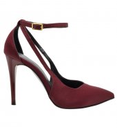 HIGH HEEL PUMPS  U25-634 BORDEAUX SATIN 1