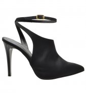 HIGH HEEL PUMPS U25-635 BLACK SATIN  1