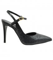 HIGH HEEL PUMPS  U25-606 BLACK SNAKE PU 1