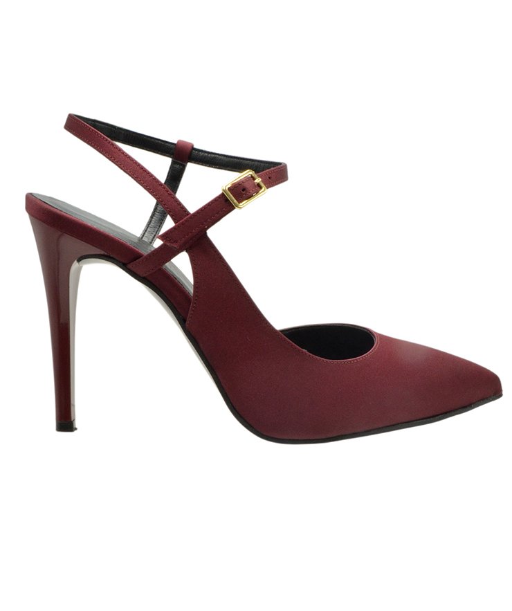 HIGH HEEL PUMPS  U25-606 BORDEAUX SATIN