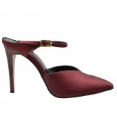 HIGH HEEL PUMPS  U25-607 BORDEAUX SATIN 1