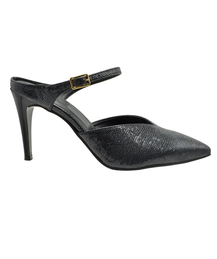 HIGH HEEL PUMPS U25-607 BLACK SNAKE