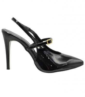 HIGH HEEL PUMPS U25-608 BLACK PATENT PU 1