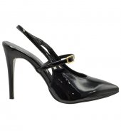 HIGH HEEL PUMPS U25-608 BLACK PATENT PU 1