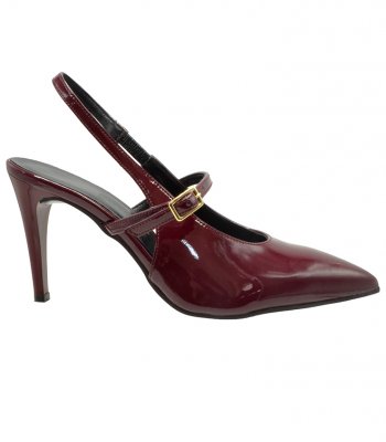 HIGH HEEL PUMPS  U25-608 BORDEAUX PATENT PU 1