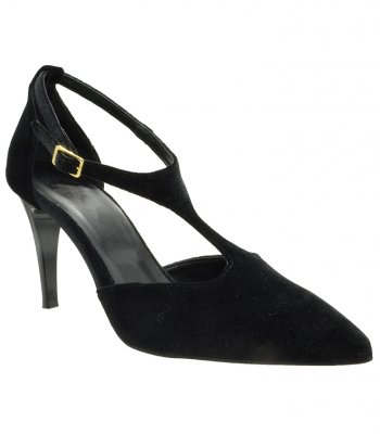 HIGH HEEL PUMPS U25-609 BLACK  VELVET 2