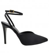 HIGH HEEL PUMPS U25-610 BLACK SATIN  1