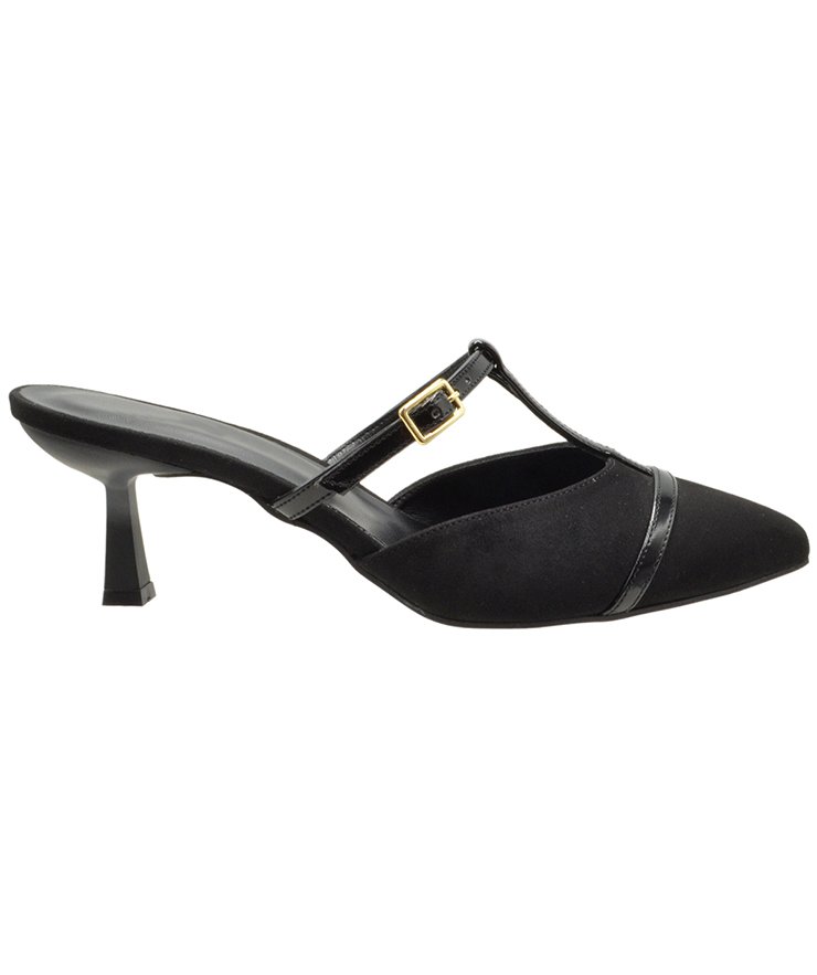 MID HEEL PUMPS U25-616 BLACK CASTOR