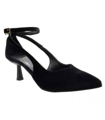 MID HEEL PUMPS U25-636 BLACK VELVET 2