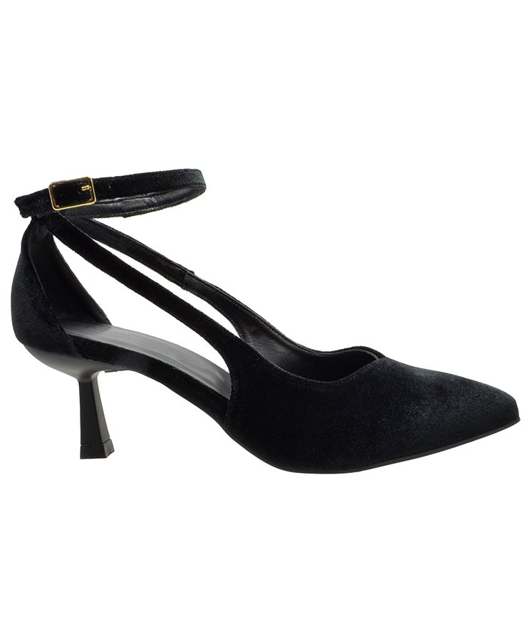 MID HEEL PUMPS U25-636 BLACK VELVET