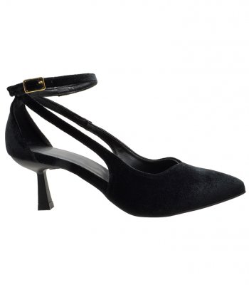 MID HEEL PUMPS U25-636 BLACK VELVET 1