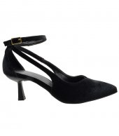 MID HEEL PUMPS U25-636 BLACK VELVET 1