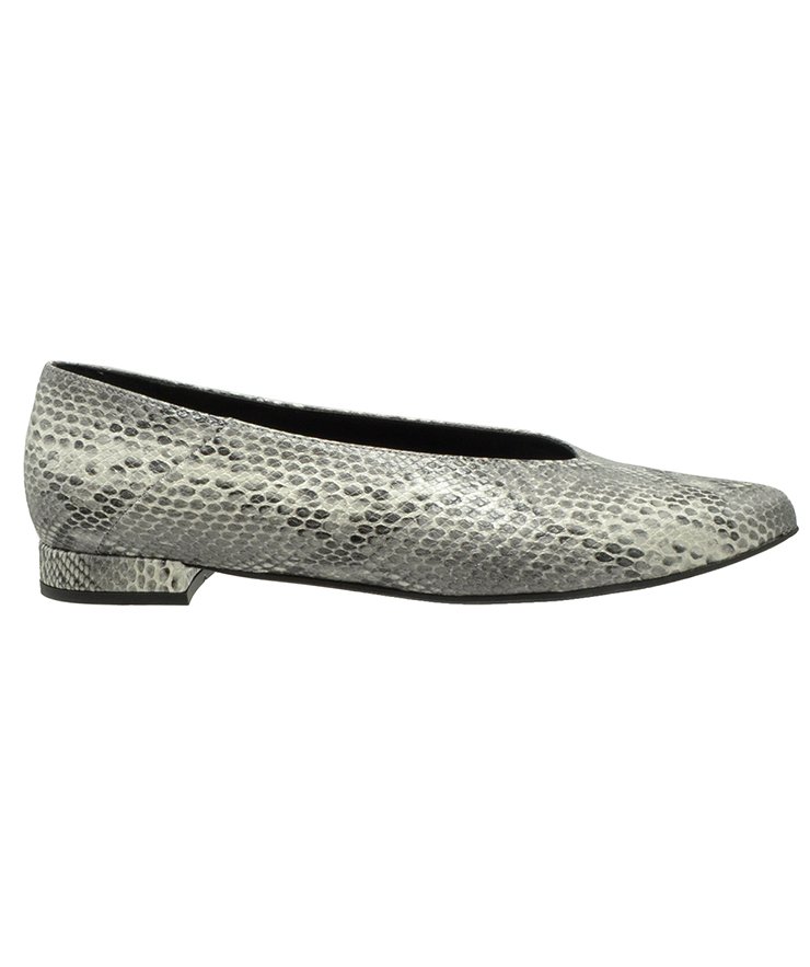 BALLERINAS U25-601  BLACK-WHITE SNAKE